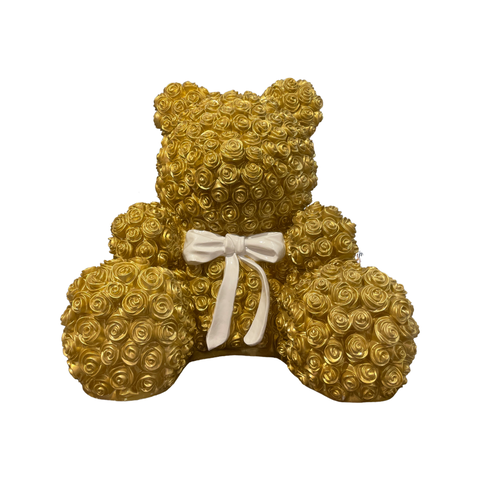 Gold Large Flower Bear