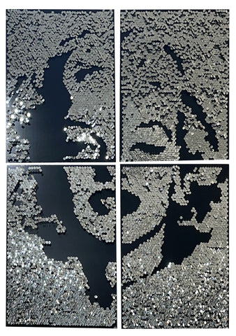 Sequin Marilyn Monroe "Silver"