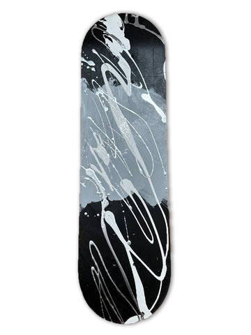 Abstract Skateboard III (Black & White)
