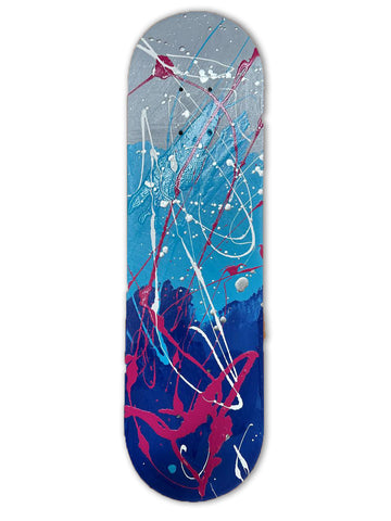 Abstract Skateboard IV (Colorful)