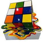 Melted "Cubik-Rubik"