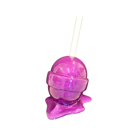 Purple Flat Medium "Sweet Life" Lollipop