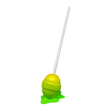 Yellow/Lime Flat Medium "Sweet Life" Lollipop