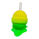 Yellow/Green Flat Medium "Sweet Life" Lollipop