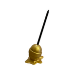 Gold Medium "Sweet Life" Lollipop with Black Stick