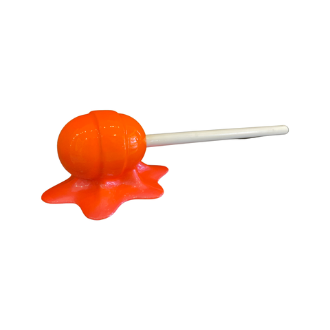 Orange Horizontal Small "Sweet Life" Lollipop