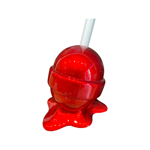 Red Flat Medium "Sweet Life" Lollipop