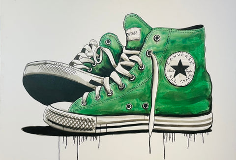"Green Converse"